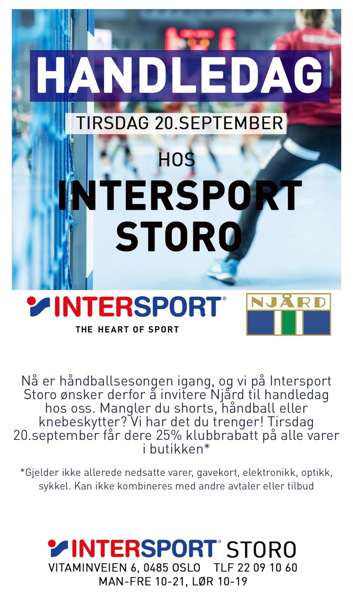 Bli med på handledag til Intersport Storo